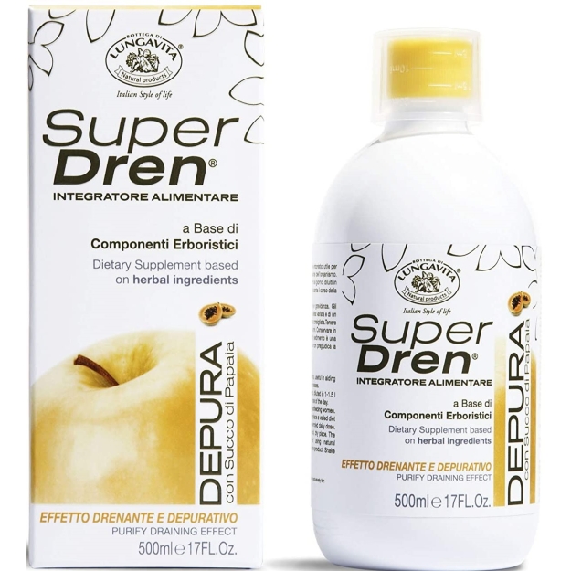 SuperDren Depura Papaya - с эффектом ускорения метаболизма и выведения лишней воды, 500 мл фото