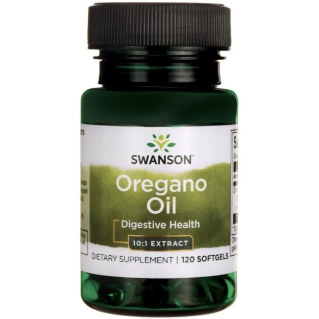 Swanson Oregano Oil 10:1 Extract 150 mg 120 kapsulas bilde Swanson Oregano Oil 10:1 Extract 150 mg 120 kapsulas fotogrāfija