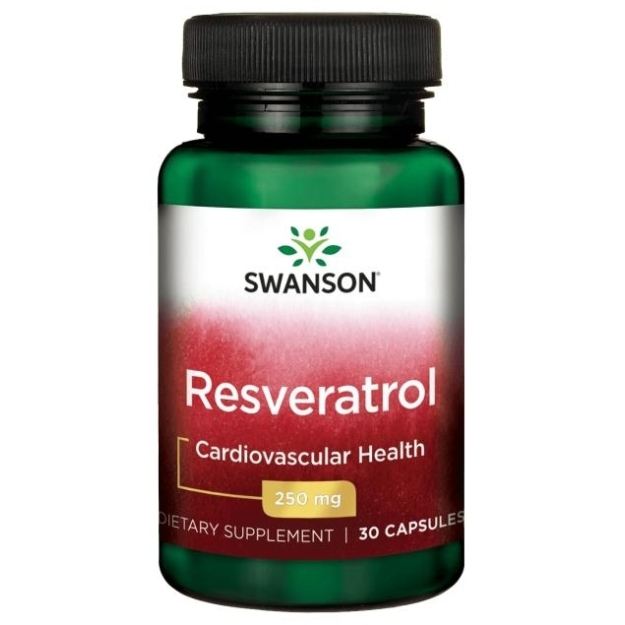 Swanson Resveratrol 250 mg 30 kapsulių paveikslėlį Swanson Resveratrol 250 mg 30 kapsulių nuotrauka