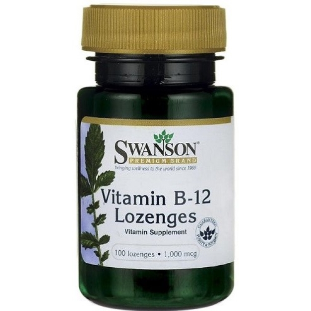 Swanson Vitaminas B-12 (1000 mcg) 100 tablečių paveikslėlį Swanson Vitaminas B-12 (1000 mcg) 100 tablečių nuotrauka