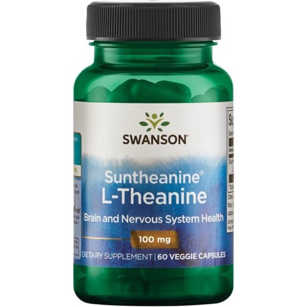 Swanson Suntheanine® L-theanine 100 mg 60 vege capsules picture Swanson Suntheanine® L-theanine 100 mg 60 vege capsules photo