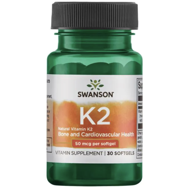 Swanson Natural Vitamin K2 (Menaquinone-7 from Natto) 50 mcg 30 softgels picture Swanson Natural Vitamin K2 (Menaquinone-7 from Natto) 50 mcg 30 softgels photo