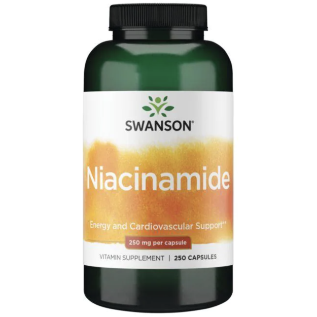 Swanson Niacinamide 250 mg 250 kapsulas bilde Swanson Niacinamide 250 mg 250 kapsulas fotogrāfija