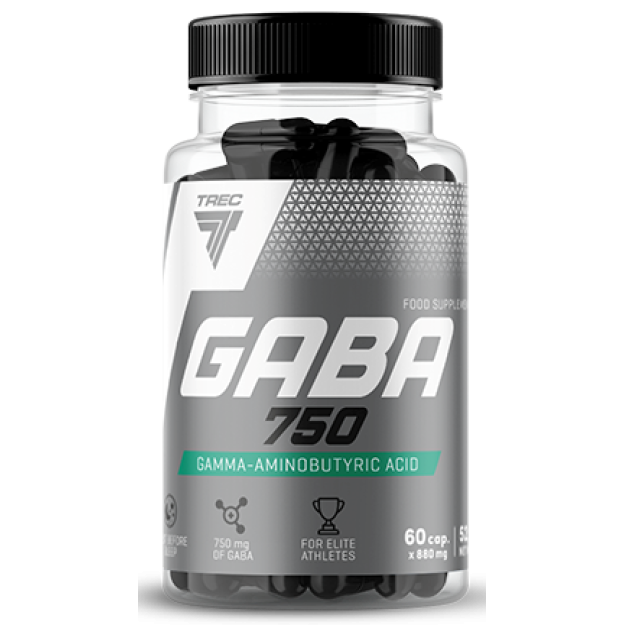 Trec Nutrition GABA 750 - gamma-aminosviestskābe - 60 kapsulas bilde Trec Nutrition GABA 750 - gamma-aminosviestskābe - 60 kapsulas fotogrāfija