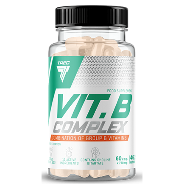 Trec Nutrition Vit.B Complex - витамины группы B - 60 капсул картинка Trec Nutrition Vit.B Complex - витамины группы B - 60 капсул фото