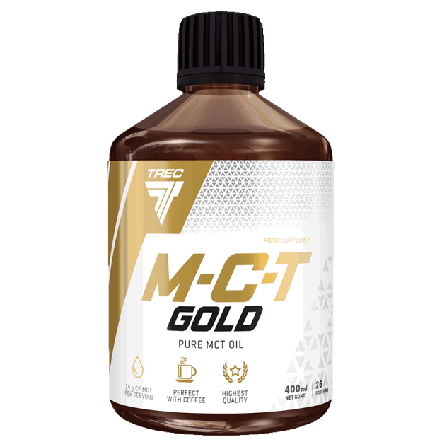 Trec Nutrition MCT Gold - Keskmise ahelaga triglütseriidid - 400 ml pilt Trec Nutrition MCT Gold - Keskmise ahelaga triglütseriidid - 400 ml foto