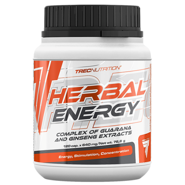 Trec Nutrition Herbal Energy - guaranos ir ženšenio ekstraktai - 120 kapsulių paveikslėlį Trec Nutrition Herbal Energy - guaranos ir ženšenio ekstraktai - 120 kapsulių nuotrauka