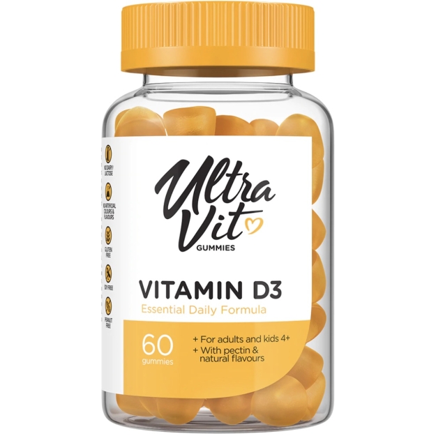 Ultravit D3-vitamiini 60 kummikommid pilt Ultravit D3-vitamiini 60 kummikommid foto