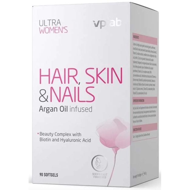 VPLab Nutrition Ultra Women's Plaukai Oda Nagai 90 kapsulės paveikslėlį VPLab Nutrition Ultra Women's Plaukai Oda Nagai 90 kapsulės nuotrauka
