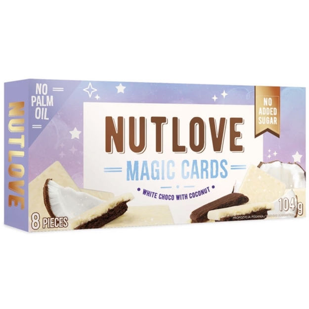 AllNutrition Nutlove Magic Cards 104 g - White Chocolate With Coconut picture AllNutrition Nutlove Magic Cards 104 g - White Chocolate With Coconut photo