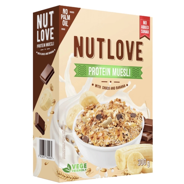 AllNutrition Nutlove Мюсли 300 г - шоколадно-банановый фото