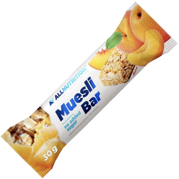 AllNutrition Muesli Bar 30 g - aprikoze bilde AllNutrition Muesli Bar 30 g - aprikoze fotogrāfija