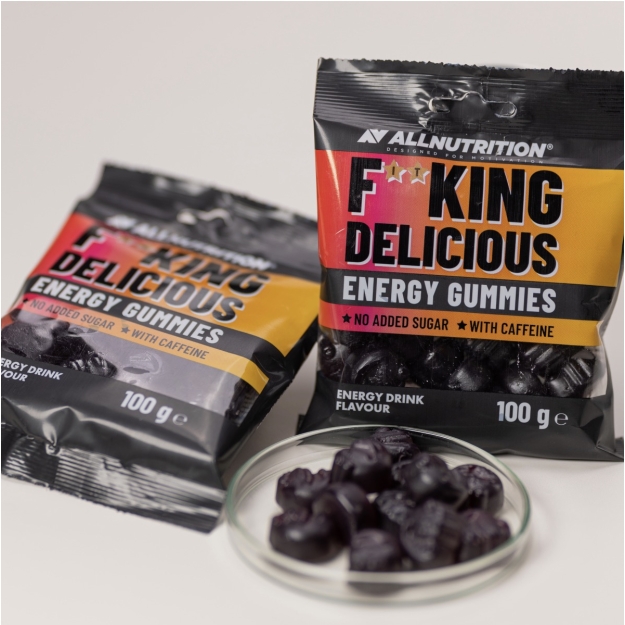 AllNutrition Fitking Delicious Energia kummikommid 100 g pilt AllNutrition Fitking Delicious Energia kummikommid 100 g foto