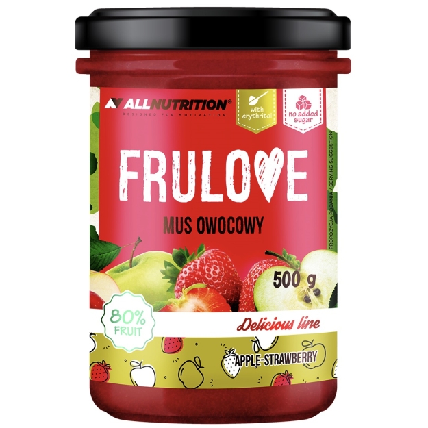 AllNutrition Frulove Fruit Mousse 500 g - Õun ja maasikas foto