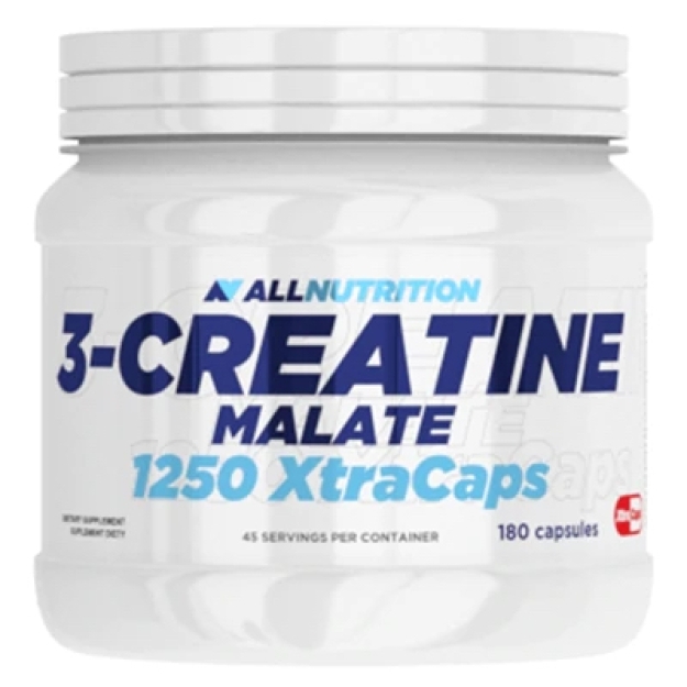 AllNutrition 3-Kreatīna Malāts 1250 XtraCaps 180 kapsulas fotogrāfija