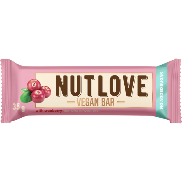 AllNutrition Nutlove Vegan Bar Cranberry 35 g photo