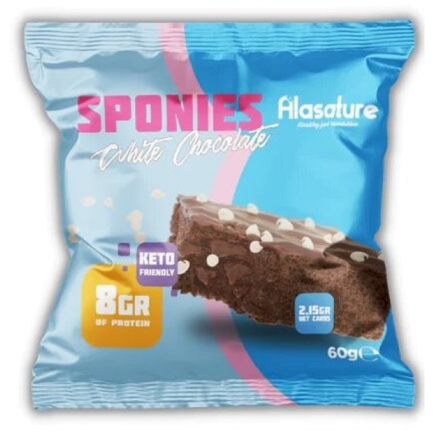 Alasature Brownie Sponies 60 g - White Chocolate Alasature Brownie Sponies 60 g - White Chocolate
