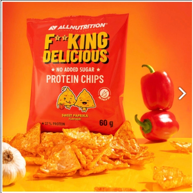 AllNutrition Proteiinikrõpsud 60 g, magus paprika pilt AllNutrition Proteiinikrõpsud 60 g, magus paprika foto