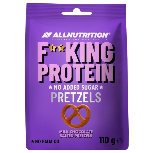 AllNutrition Fitking Delicious Olbaltumvielu kliņģeri 110 g - piena šokolāde AllNutrition Fitking Delicious Olbaltumvielu kliņģeri 110 g - piena šokolāde