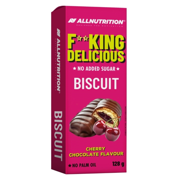 Fitking Delicious Biscuit 128 g - Вишня в шоколаде