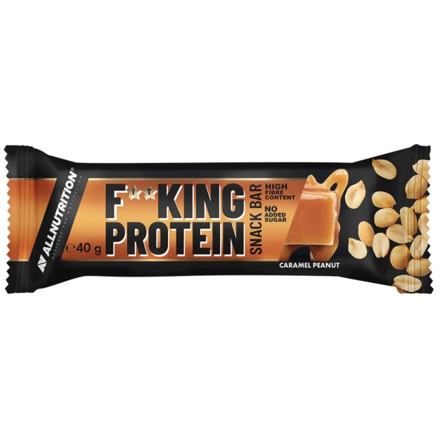 AllNutrition Fitking Delicious Protein Snack Bar 40 g - karamell ja maapähkel pilt AllNutrition Fitking Delicious Protein Snack Bar 40 g - karamell ja maapähkel foto
