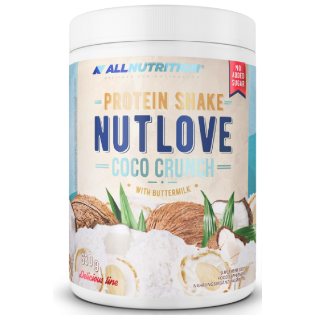 AllNutrition Nutlove Protein Shake 630 g - Kraukšķīgs kokosrieksts AllNutrition Nutlove Protein Shake 630 g - Kraukšķīgs kokosrieksts