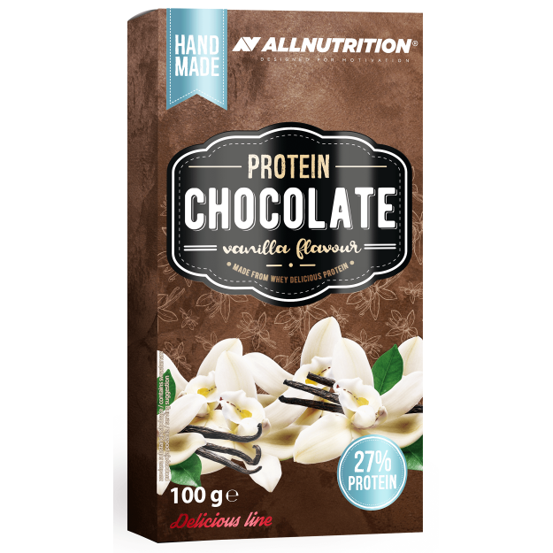 AllNutrition Протеиновый шоколад 100 г - ваниль AllNutrition Протеиновый шоколад 100 г - ваниль