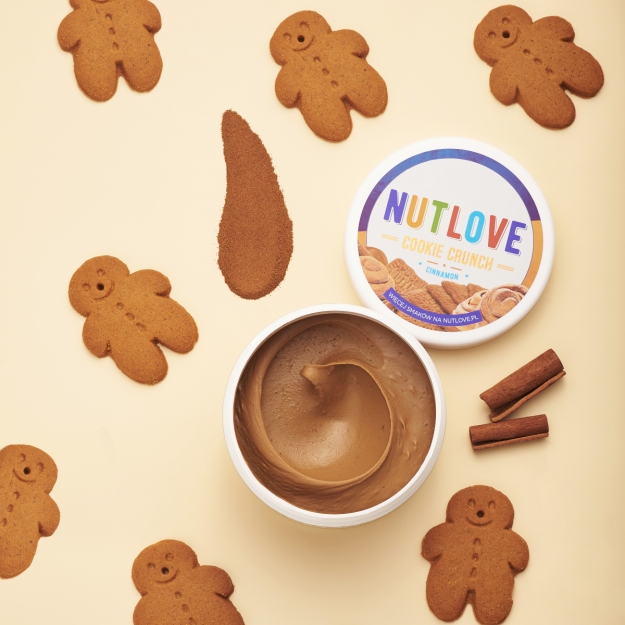 AllNutrition Nutlove 500 g - Kraukšķīgi kanēļa cepumi AllNutrition Nutlove 500 g - Kraukšķīgi kanēļa cepumi