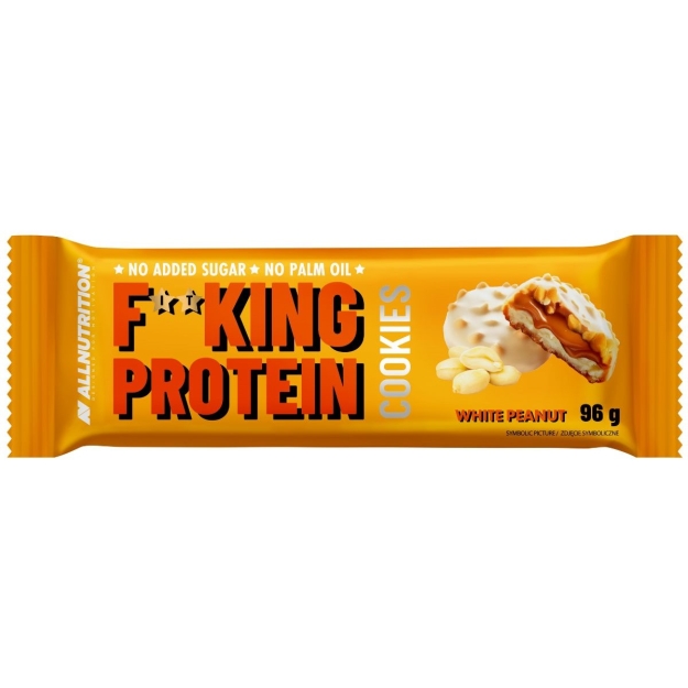Fitking Protein Cookies 96 g - Baltās šokolādes zemesrieksti
