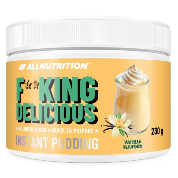 AllNutrition Fitking Delicious Greito maisto pudingas 230 g - Vanilė AllNutrition Fitking Delicious Greito maisto pudingas 230 g - Vanilė