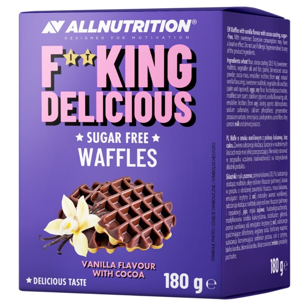 AllNutrition Fitking Delicious Wafers 150 г - Ванильное какао AllNutrition Fitking Delicious Wafers 150 г - Ванильное какао