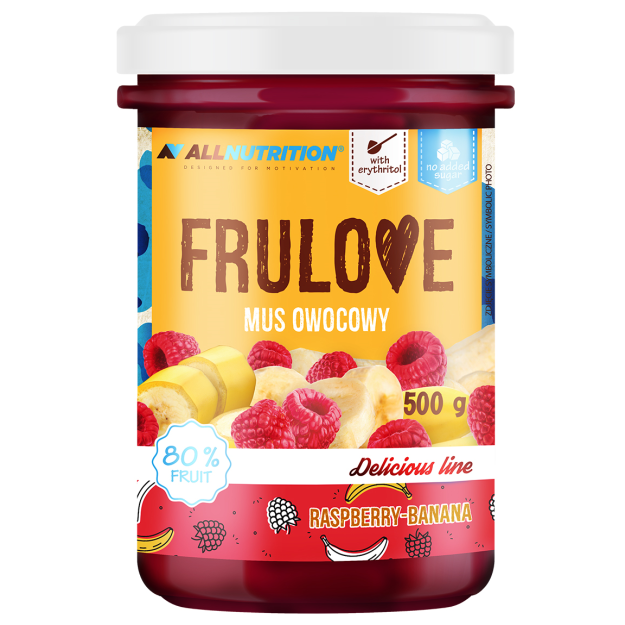 AllNutrition Frulove Fruit Mousse 500 g - Banana and Raspberry