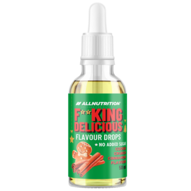 AllNutrition Fitking Flavour Drops 50 ml - Krõbedad kaneeli küpsised