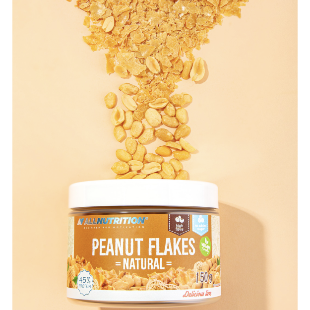 AllNutrition Maapähkli helbed 150 g pilt AllNutrition Maapähkli helbed 150 g foto