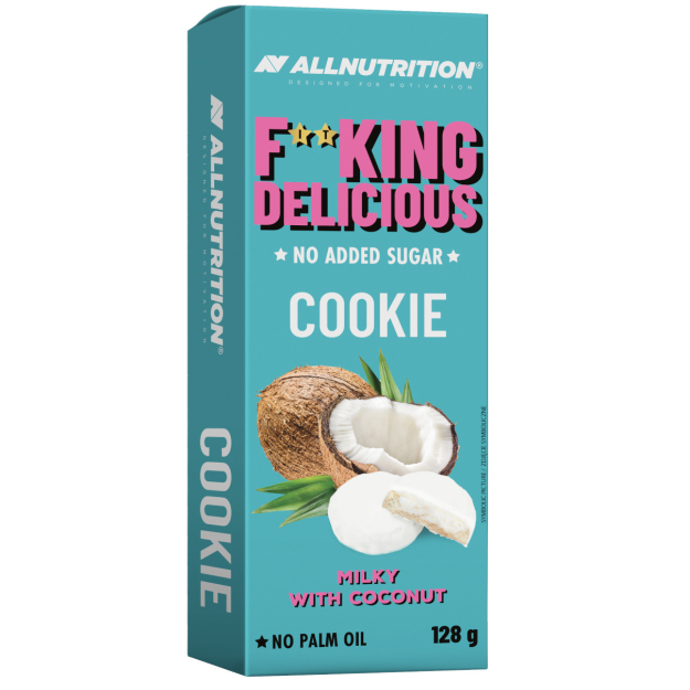 Fitking Delicious Cookie 128 g - piena ar kokosriekstu