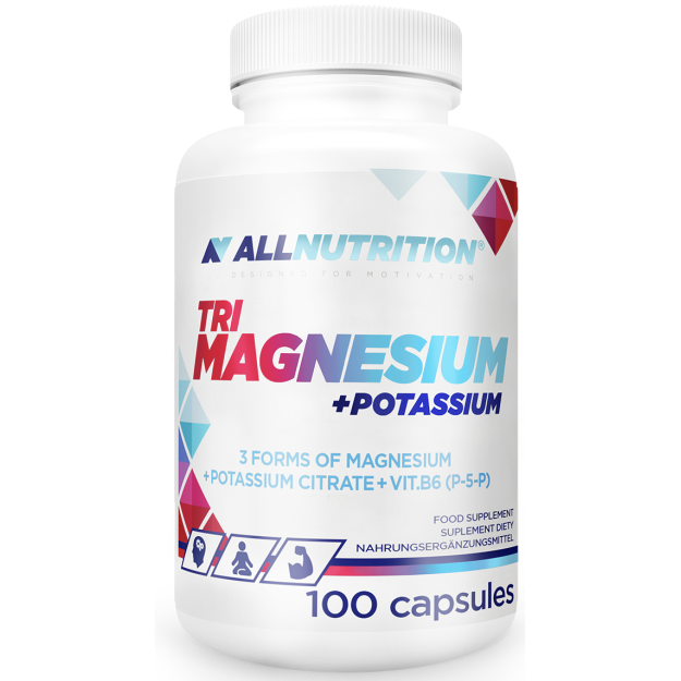 AllNutrition Три Вида Магния + Калий 100 капсул AllNutrition Три Вида Магния + Калий 100 капсул