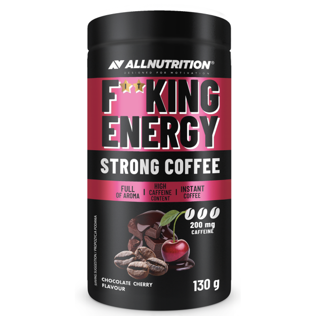 AllNutrition Fitking Energy Coffee 130 g - Chocolate Cherry AllNutrition Fitking Energy Coffee 130 g - Chocolate Cherry