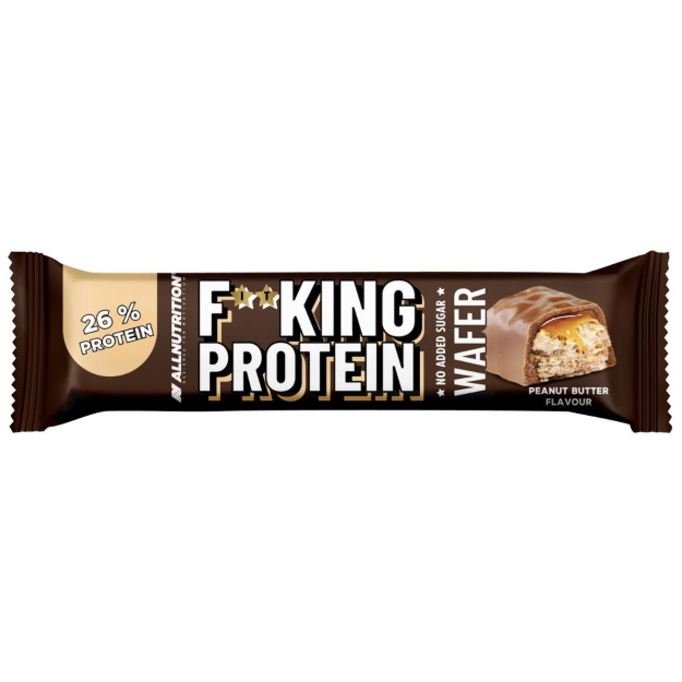 AllNutrition Fitking Baltymų vafliai 37 g - Žemės riešutų sviestas AllNutrition Fitking Baltymų vafliai 37 g - Žemės riešutų sviestas