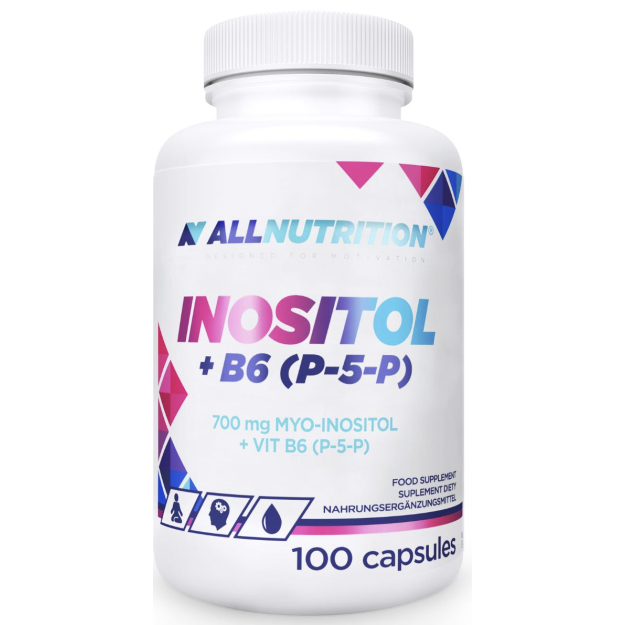 AllNutrition Inozitolis + B6 (P-5-P) 100 kapsulių AllNutrition Inozitolis + B6 (P-5-P) 100 kapsulių