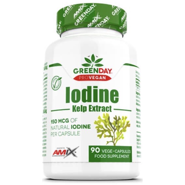 Amix Nutrition ProVegan Натуральный экстракт йода из водорослей 90 веган капсул фото