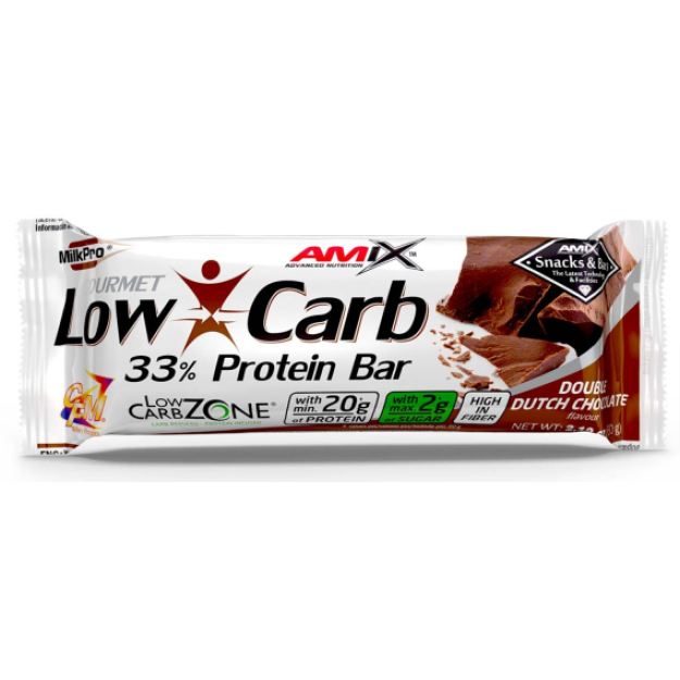 Low-Carb 33% Protein Bar 60 g - Double-Dutch Chocolate