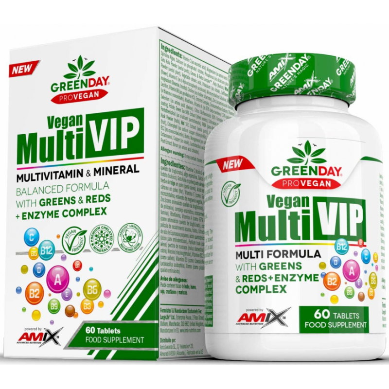 Amix Nutrition GreenDay@ ProVegan Vegan Multi VIP 60 tabletid foto
