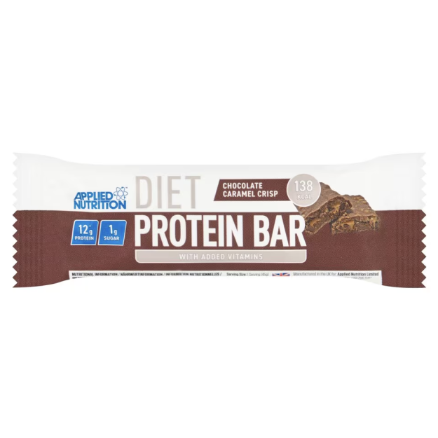 Applied Nutrition Diet Protein Bar 45 g - Krõbe šokolaadikaramell foto