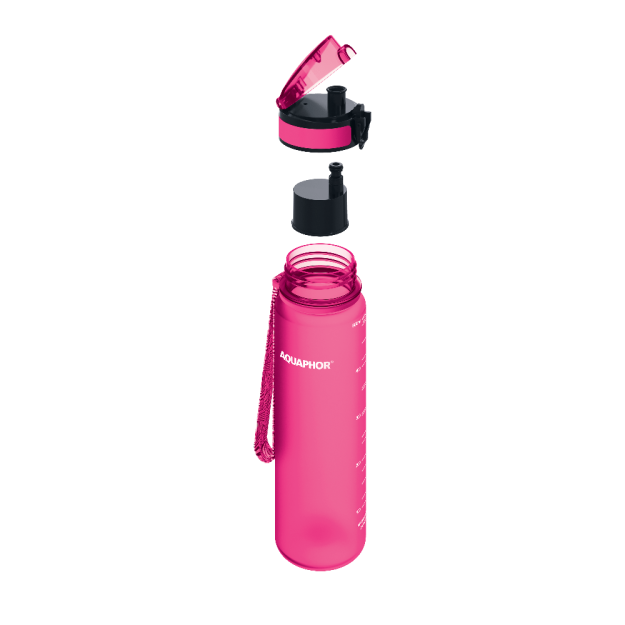 Aquaphor Butelis su City filtru 500 ml - rožinis Aquaphor Butelis su City filtru 500 ml - rožinis