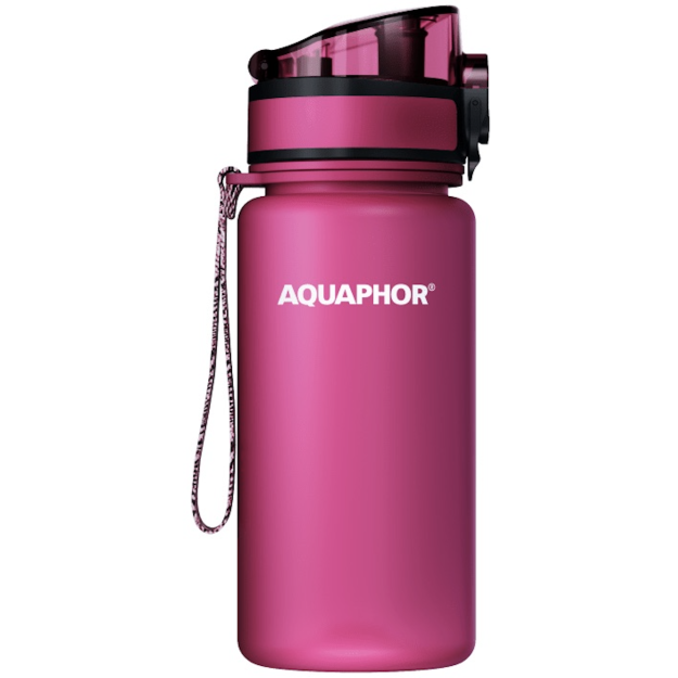 Aquaphor Butelis su City filtru 350 ml - Rožinis Aquaphor Butelis su City filtru 350 ml - Rožinis