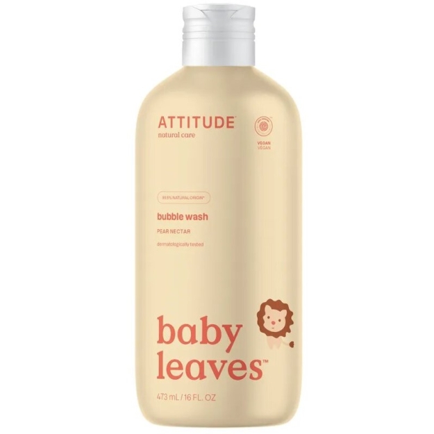 Attitude Baby Leaves Vanni- ja pesugeel 473 ml - Pirn Attitude Baby Leaves Vanni- ja pesugeel 473 ml - Pirn