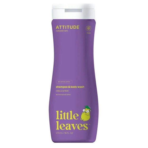 Attitude Little Leaves 2in1 Vanni- ja pesugeel 473 ml - Pirn&vanilje Attitude Little Leaves 2in1 Vanni- ja pesugeel 473 ml - Pirn&vanilje