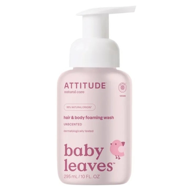 Baby Leaves 2in1 Putojantis plaukų ir kūno ploviklis 295 ml - Be kvapo