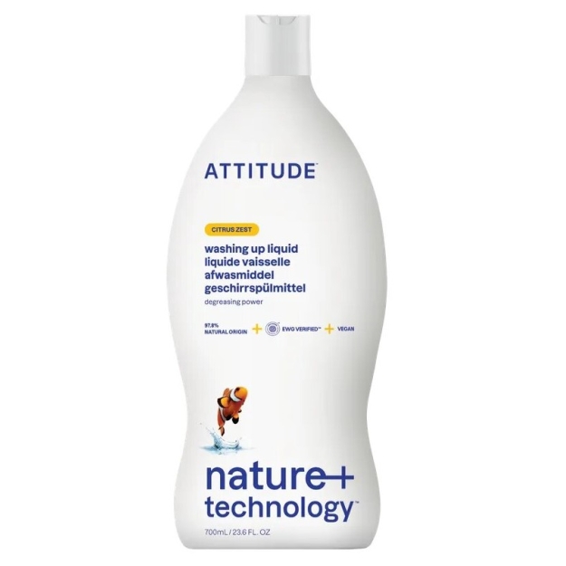 Attitude Жидкость для мытья посуды 700 мл - Цитрус Attitude Жидкость для мытья посуды 700 мл - Цитрус
