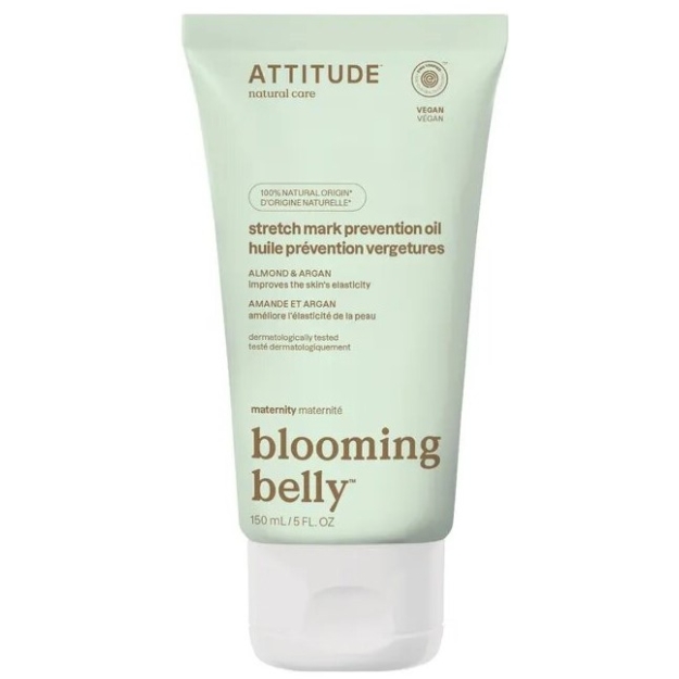 Attitude Blooming Belly Venitusarmide õli 150 ml - argaania ja mandlid Attitude Blooming Belly Venitusarmide õli 150 ml - argaania ja mandlid